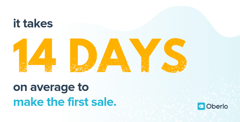 आपकी पहली बिक्री करने में औसतन 14 दिन लगते हैं