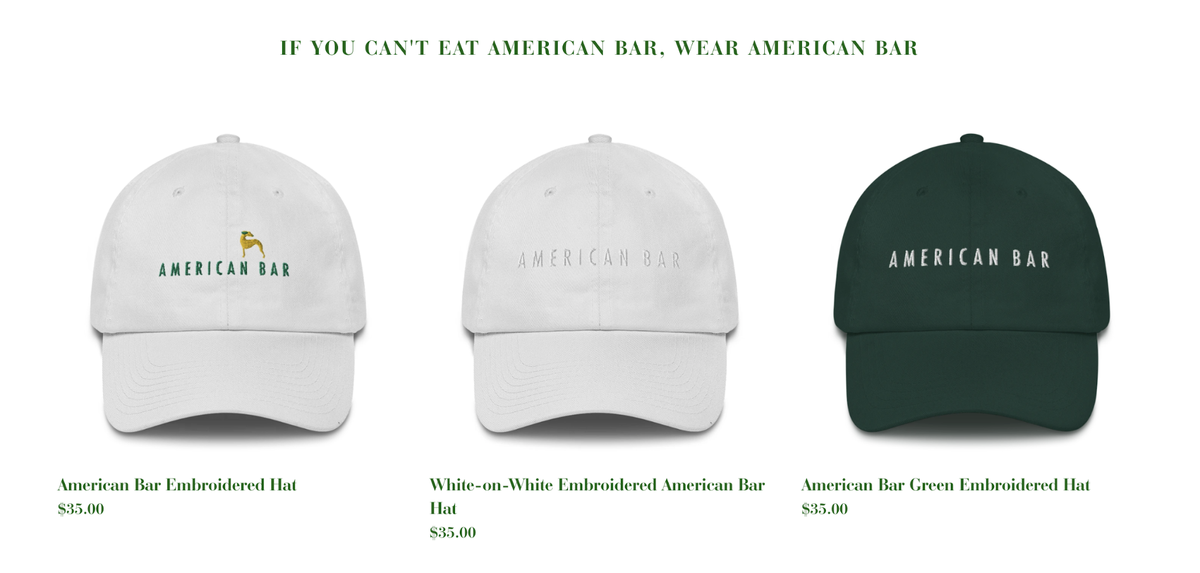Помогнете на малкия бизнес: American Bar Merchandise