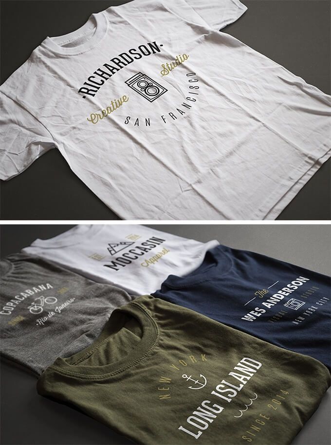 Gratis T-Shirt Mockup-skabelon-Antonio Padillas fotorealistiske T-shirt-skabeloner
