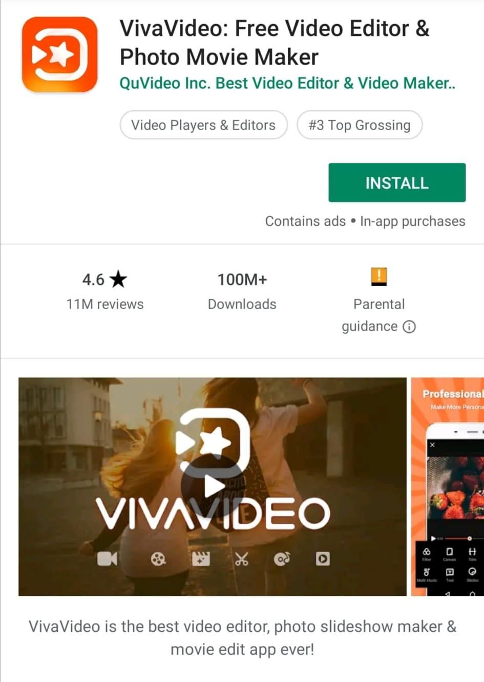 VivaVideo मोबाइल वीडियो संपादक