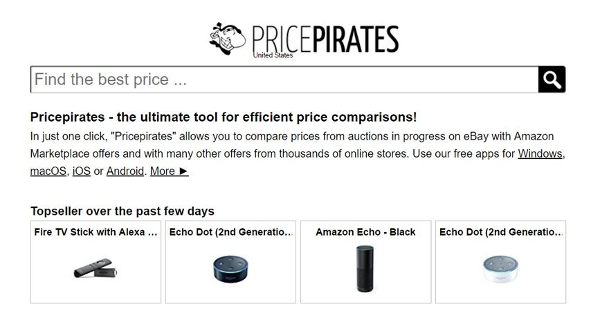 Price Pirates - сайт за сравнение на цените