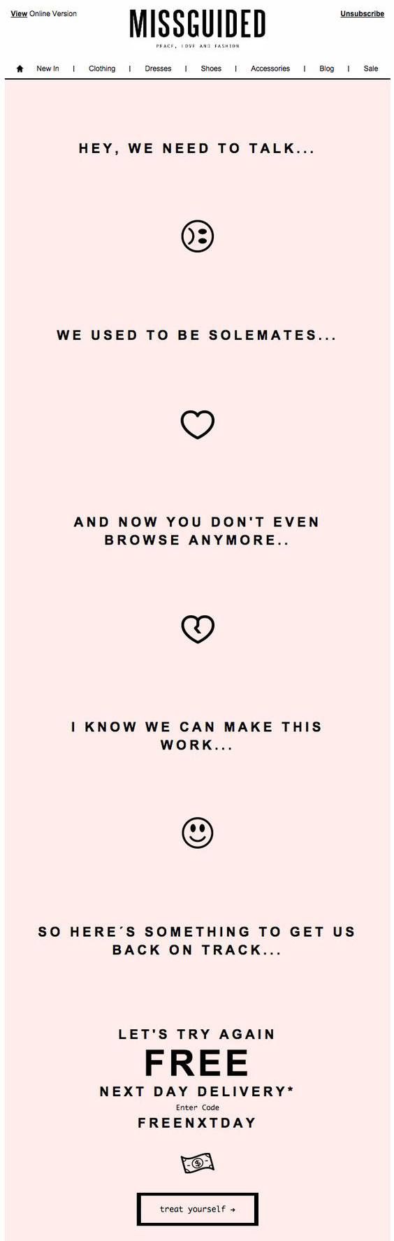 Missguided Email Template