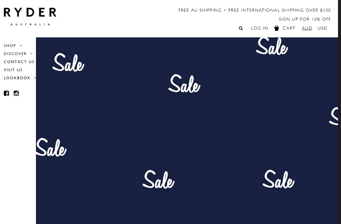Design der E-Commerce-Website