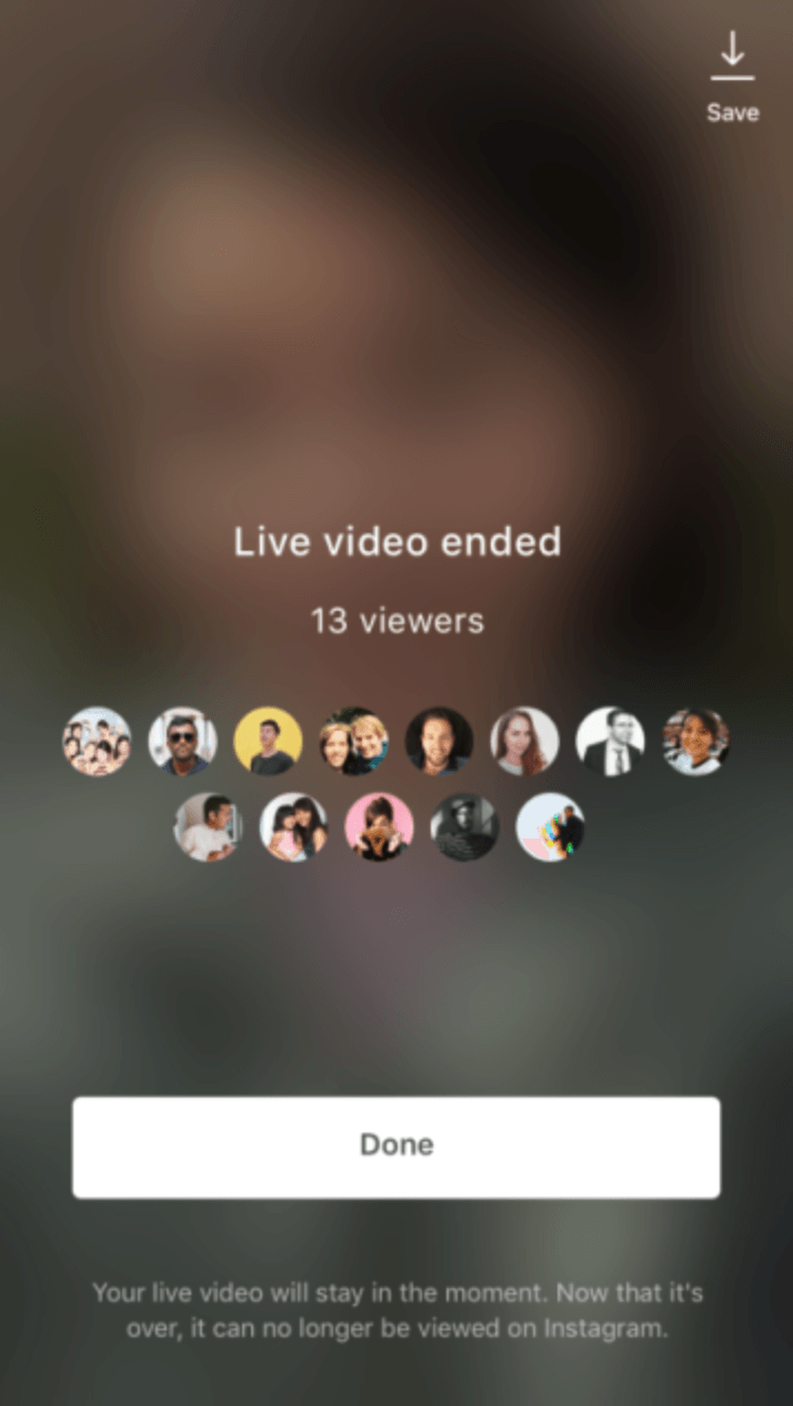 Speichern Sie Instagram Live-Video