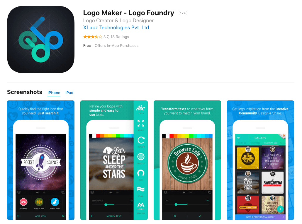 אפליקציית יצרנית לוגו מקוונת