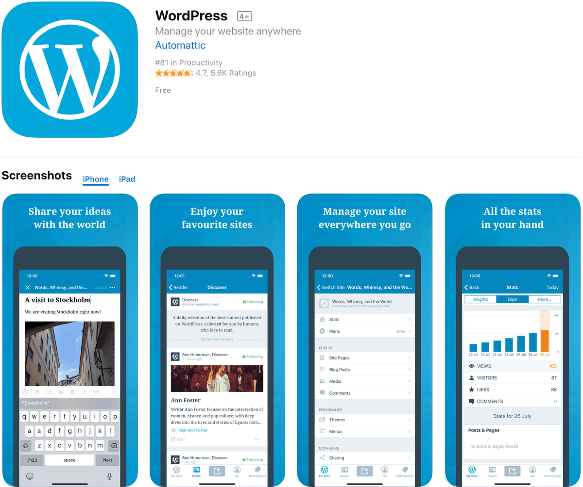 WordPress za marketinške aplikacije