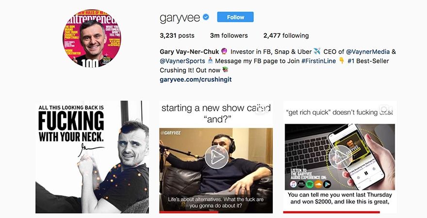 Gary Vaynerchuk - Exemple de branding personal