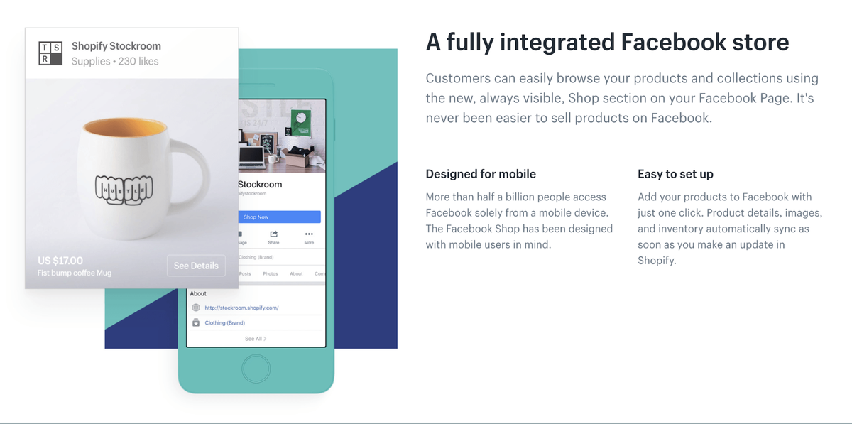 Shopify integracija Facebook trgovine