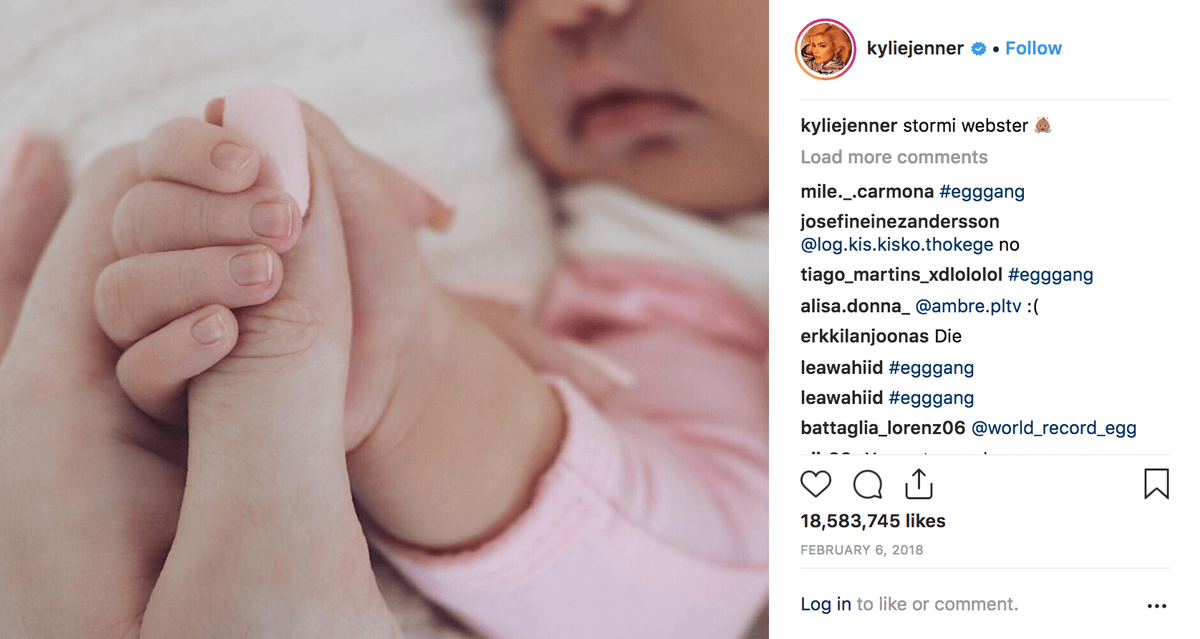 Instagram يحب كايلي جينر