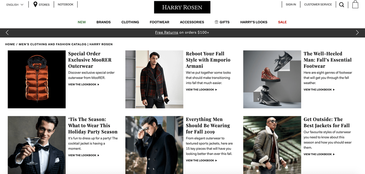 Harry Rosen Blog