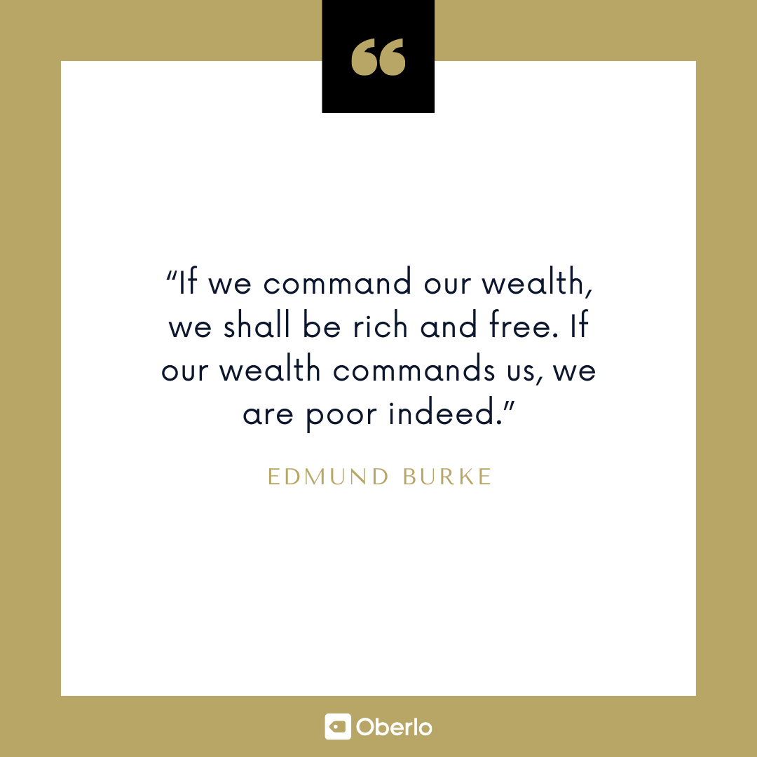 Cita de seguridad financiera: Edmund Burke
