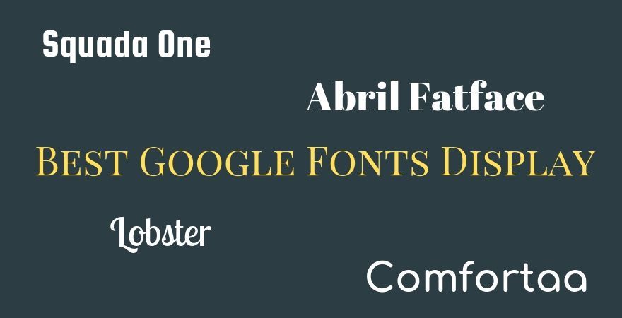 Най-добър дисплей на Google Fonts