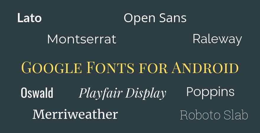Google Fonts für Android