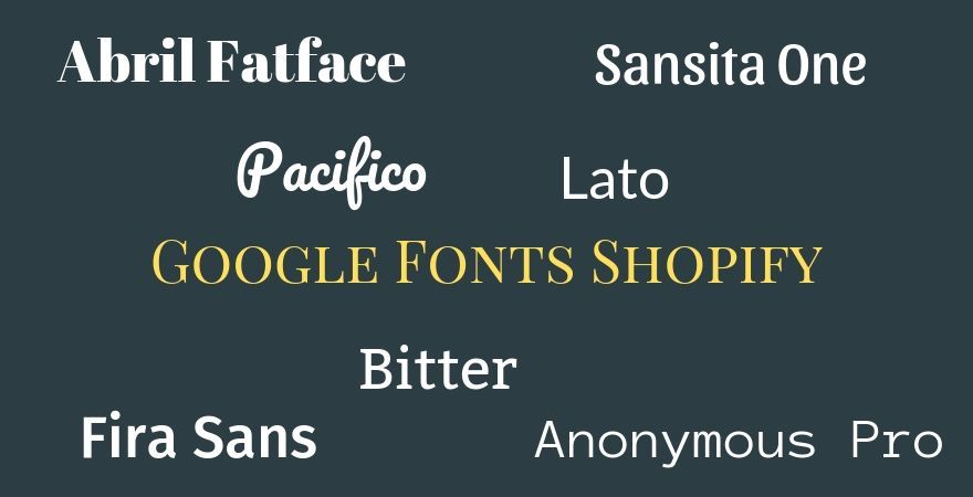Google Fontovi Shopify