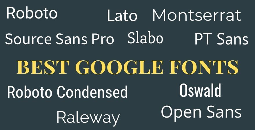 beste Google-Schriftarten