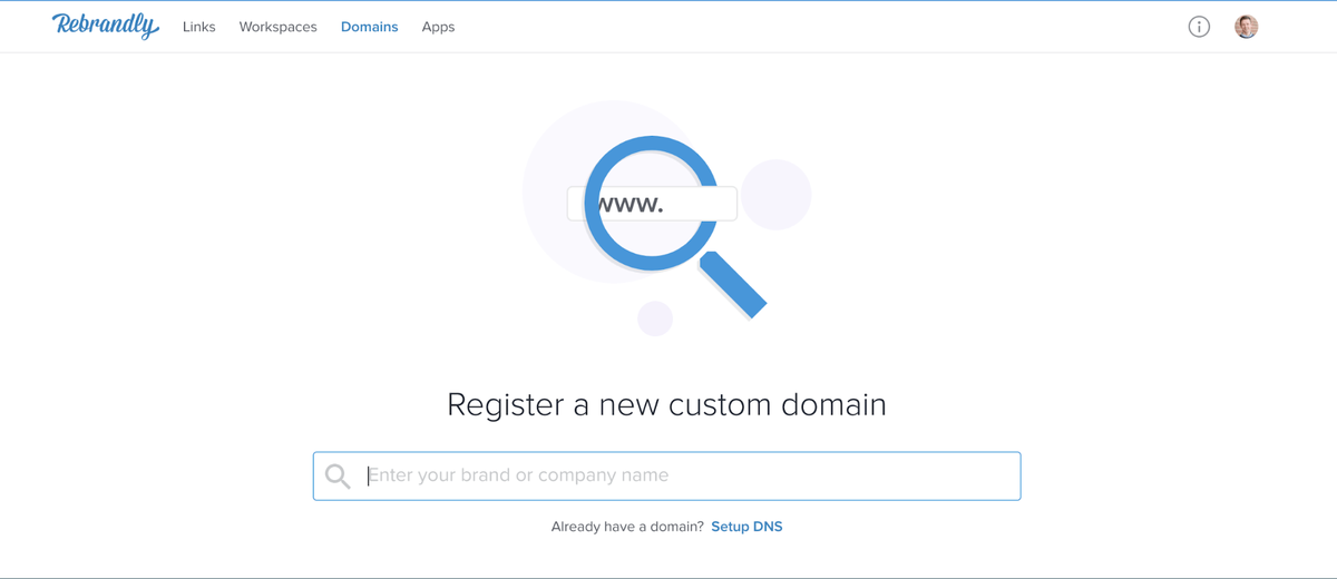 Ребрандирайте Регистрирайте потребителски домейн