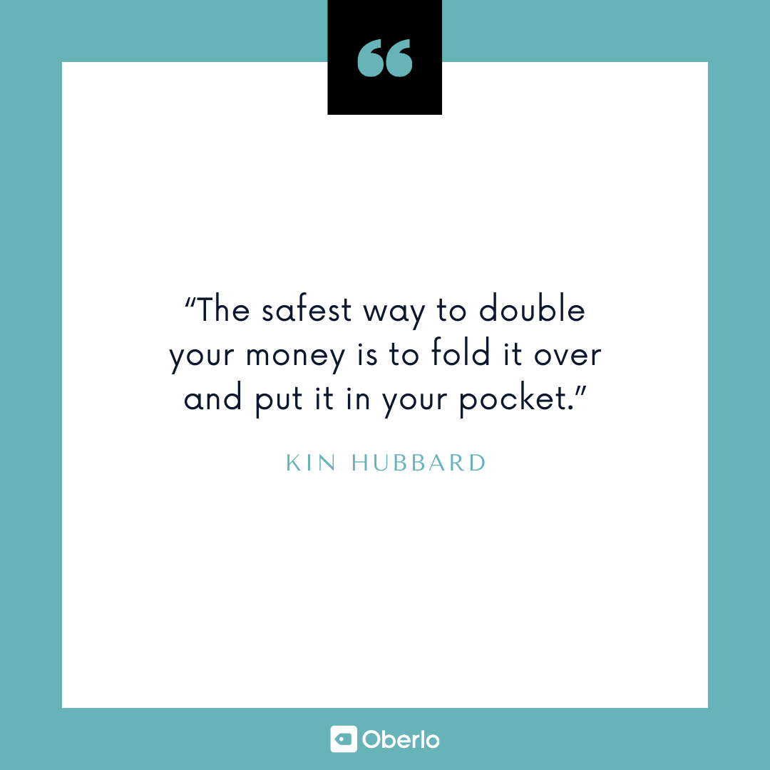 Geldberatung: Kin Hubbard Quote