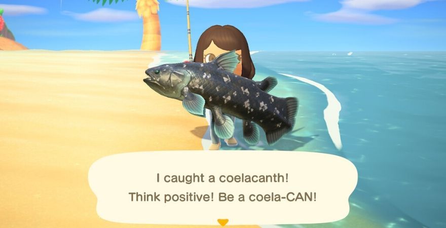Coelacanth in Animal Crossing