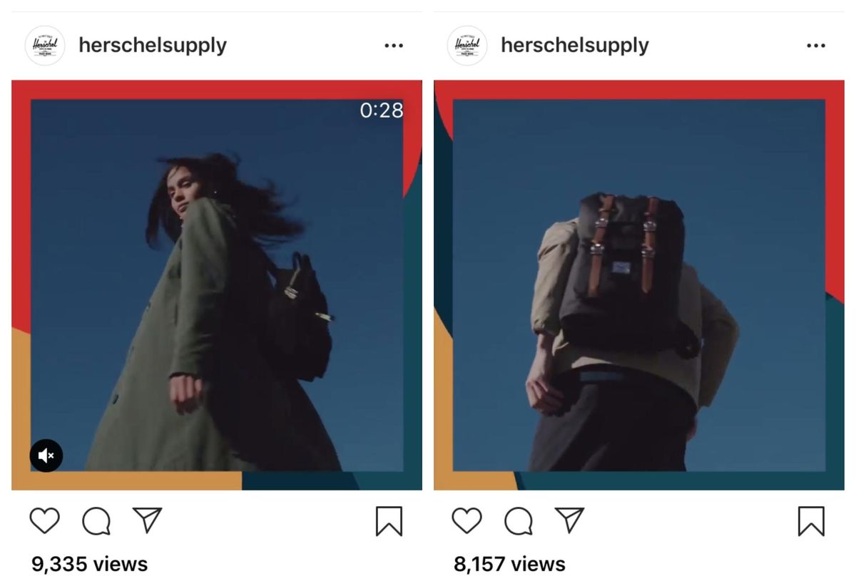 Plantillas de Instagram de Herschel Supply
