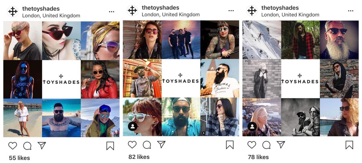 ToyShades Instagram шаблони