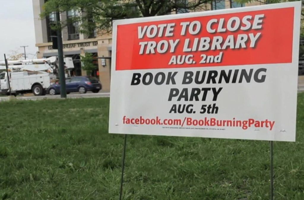 Guerilla Marketing Troy Bibliothek