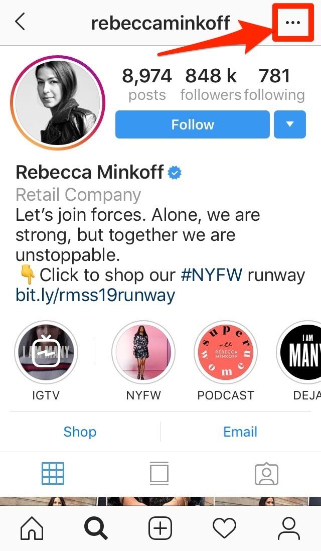 Rebecca Minkoffi Instagrami reklaamid