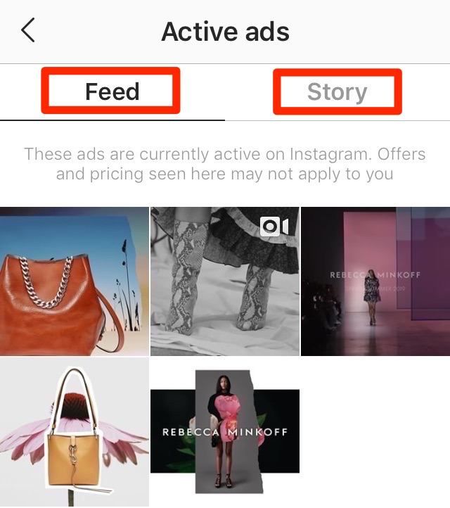 Skatiet Instagram reklāmas