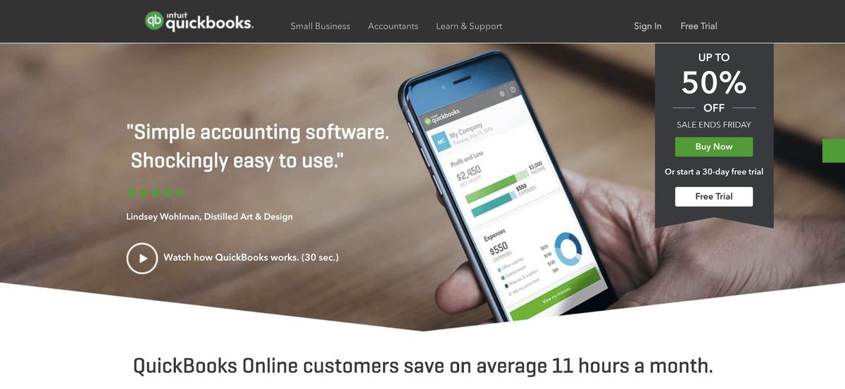 Quickbooks Buchhaltungssoftware