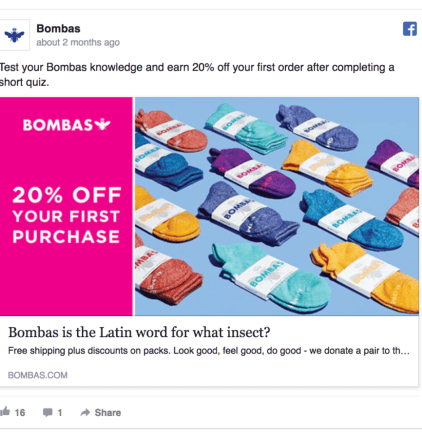 Bombes Facebook Ad Design