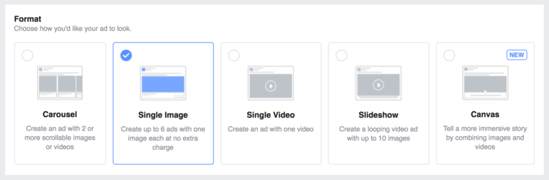Configuració d’anuncis de Facebook