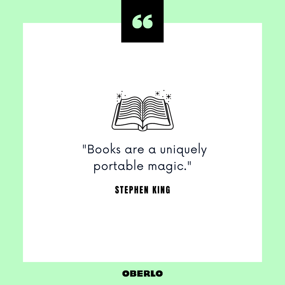 Quins són els avantatges de llegir llibres: Cita de Stephen King