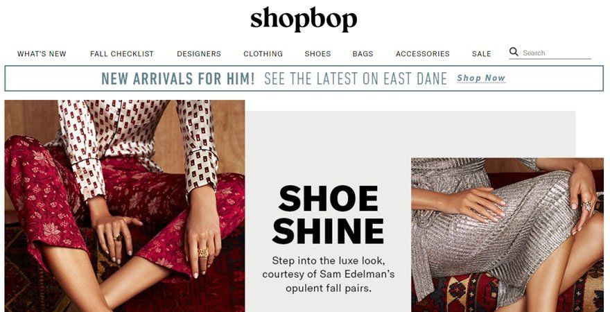 ShopBop البحث عن اسم المجال