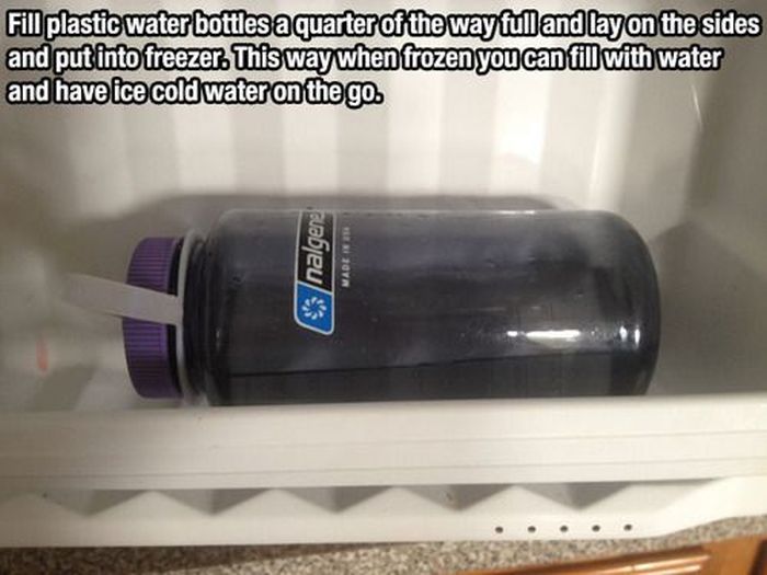 Wie man Eiswasser zum Mitnehmen macht