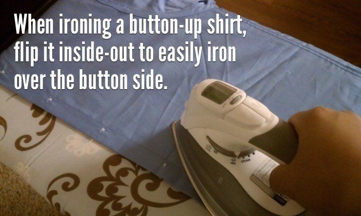 Wie man ein Hemd bügelt