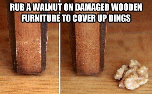 كيفية إصلاح الضربات على الأثاث الخشبي