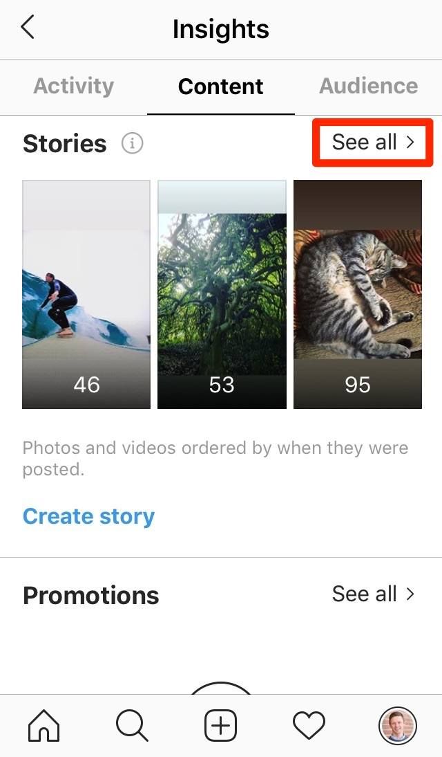Instagram Insights für Geschichten