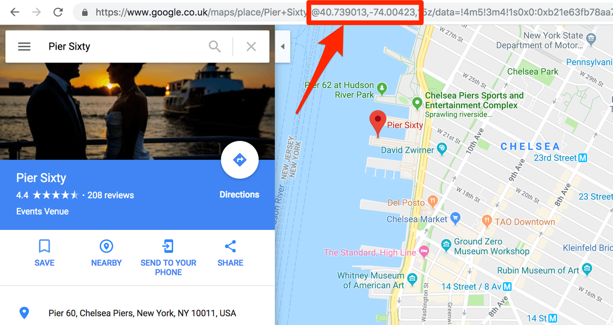 Cerqueu ubicació a Google