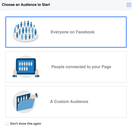 Estrategia de marketing de Facebook: elige audiencia