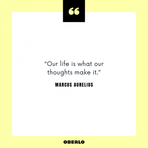 Cómo entrenar tu mente para pensar en positivo: cita de Marcus Aurelius