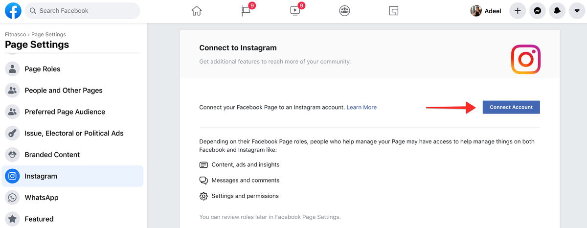 Facebook-Anzeigenmanager Instagram-Werbung