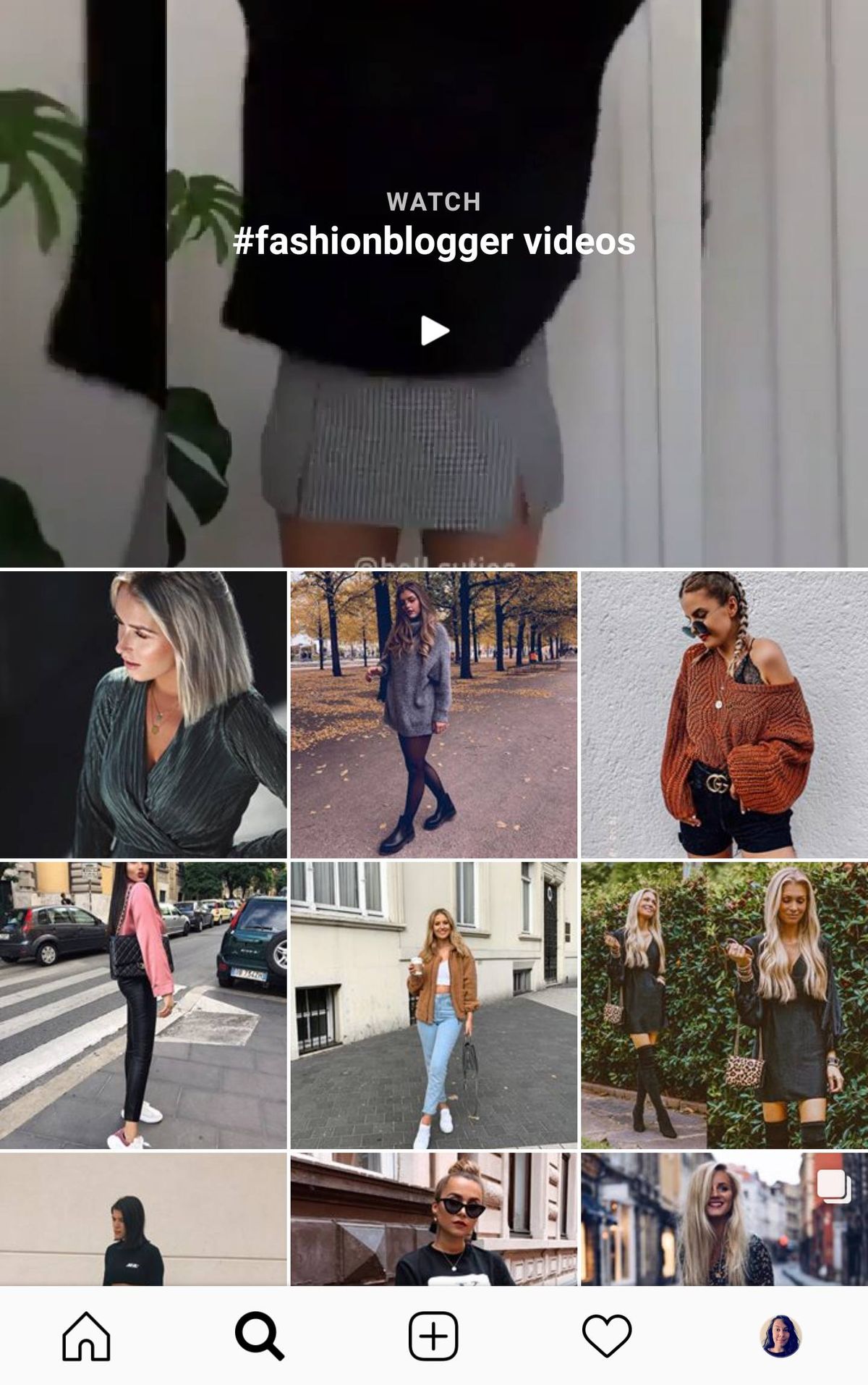 instagram seach μόδας bloggers
