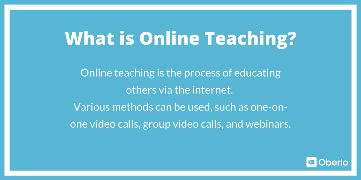 ¿Qué es la enseñanza en línea?