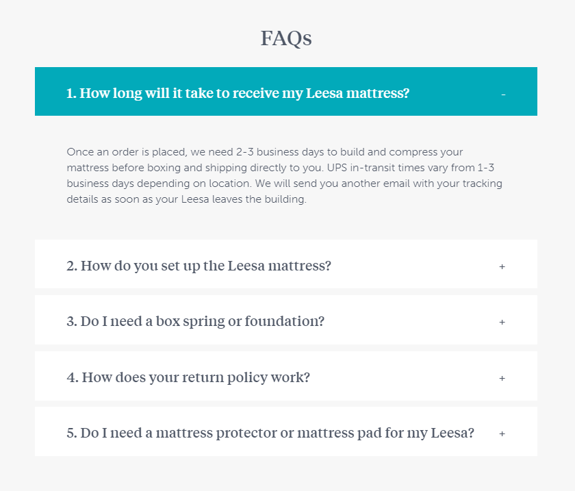 mga FAQ ng ecommerce