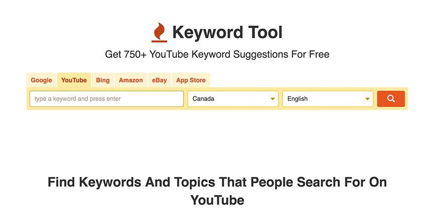 YouTube: herramienta para palabras clave
