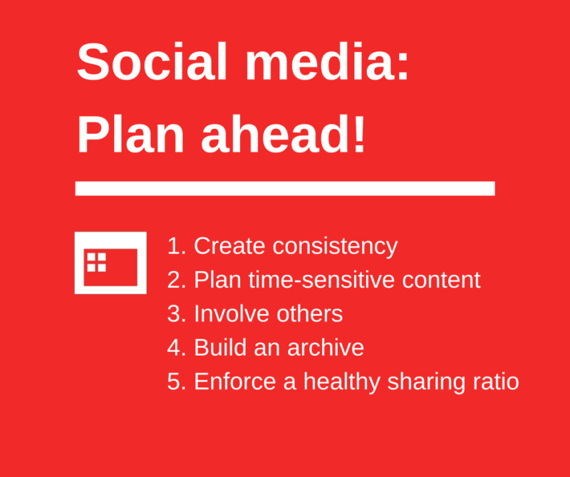 Per què planificar el contingut de les xarxes socials?