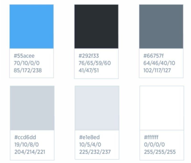 Twitter Markenfarben
