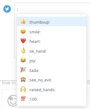 Συντόμευση buffer emoji