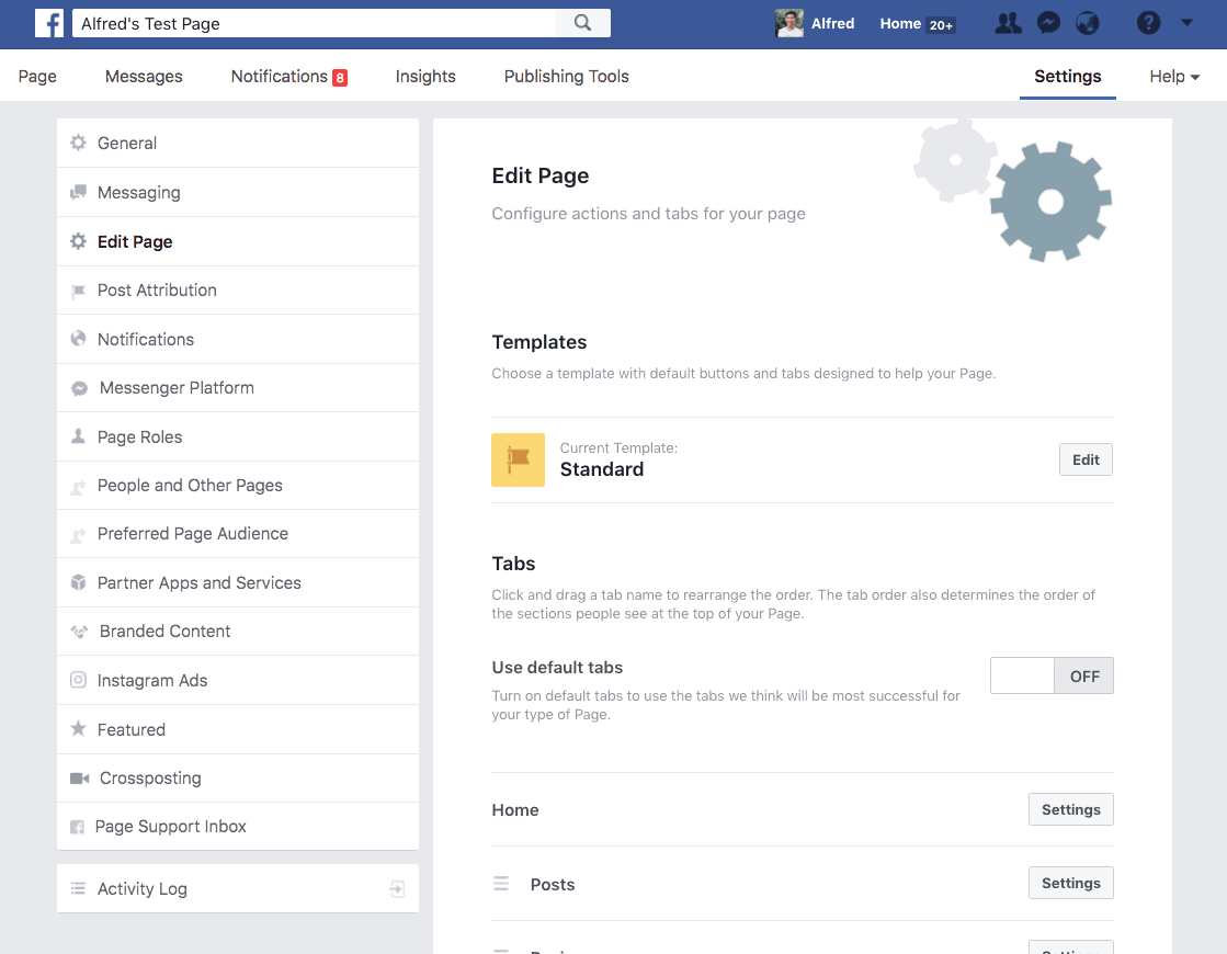 הוסף את הכרטיסייה קבוצות לדף הפייסבוק