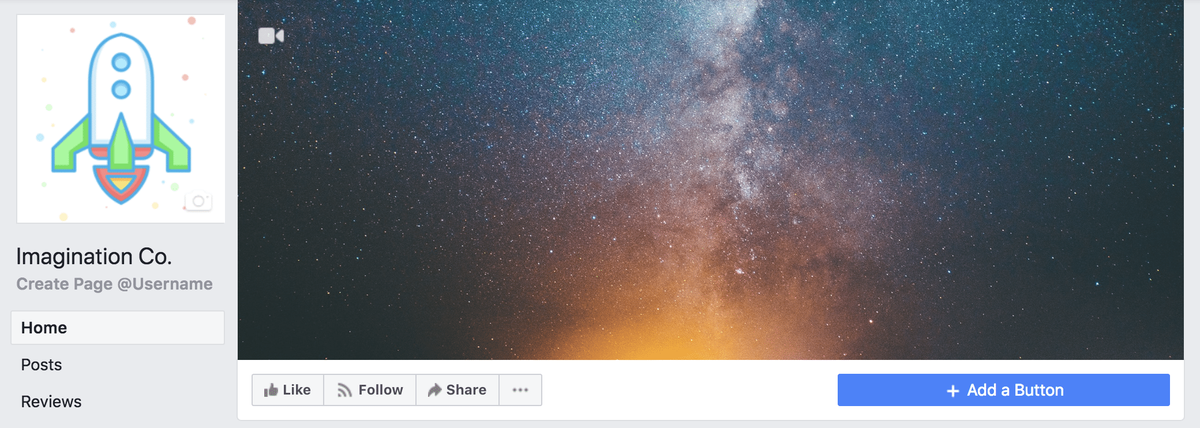 Facebook profilbilde og forsidebildeeksempel