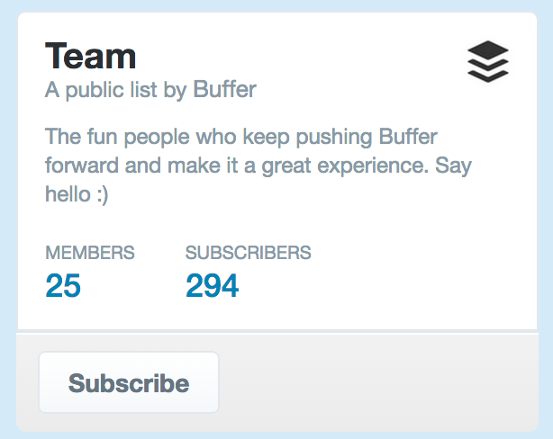 Twitter-Liste-Puffer-Team